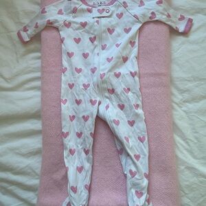 Lake Pajamas Baby Sleeper in Pink Heart